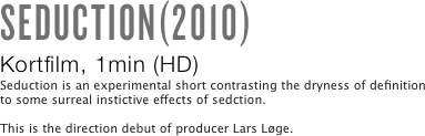 SEDUCTION(2010)